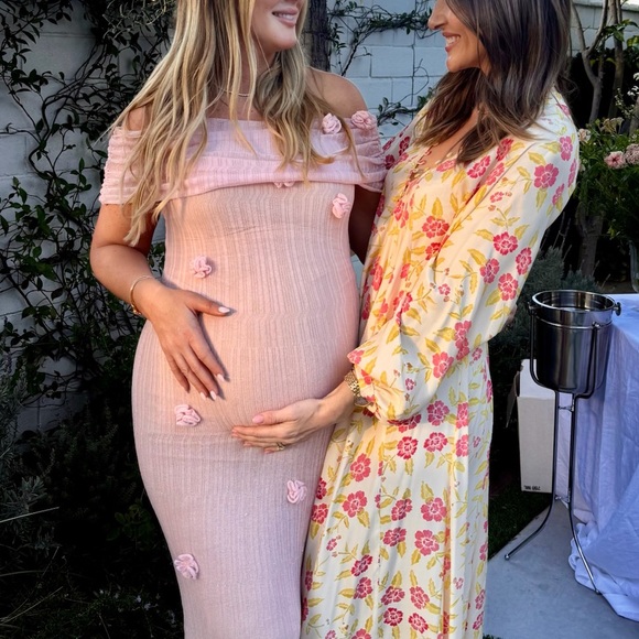 Meshki Orchid Knit Maxi Dress - Pastel Pink - Picture 2 of 3